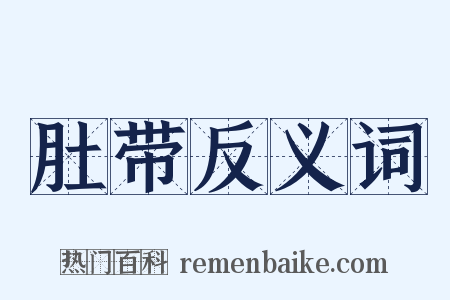 肚带反义词是什么意思的图片